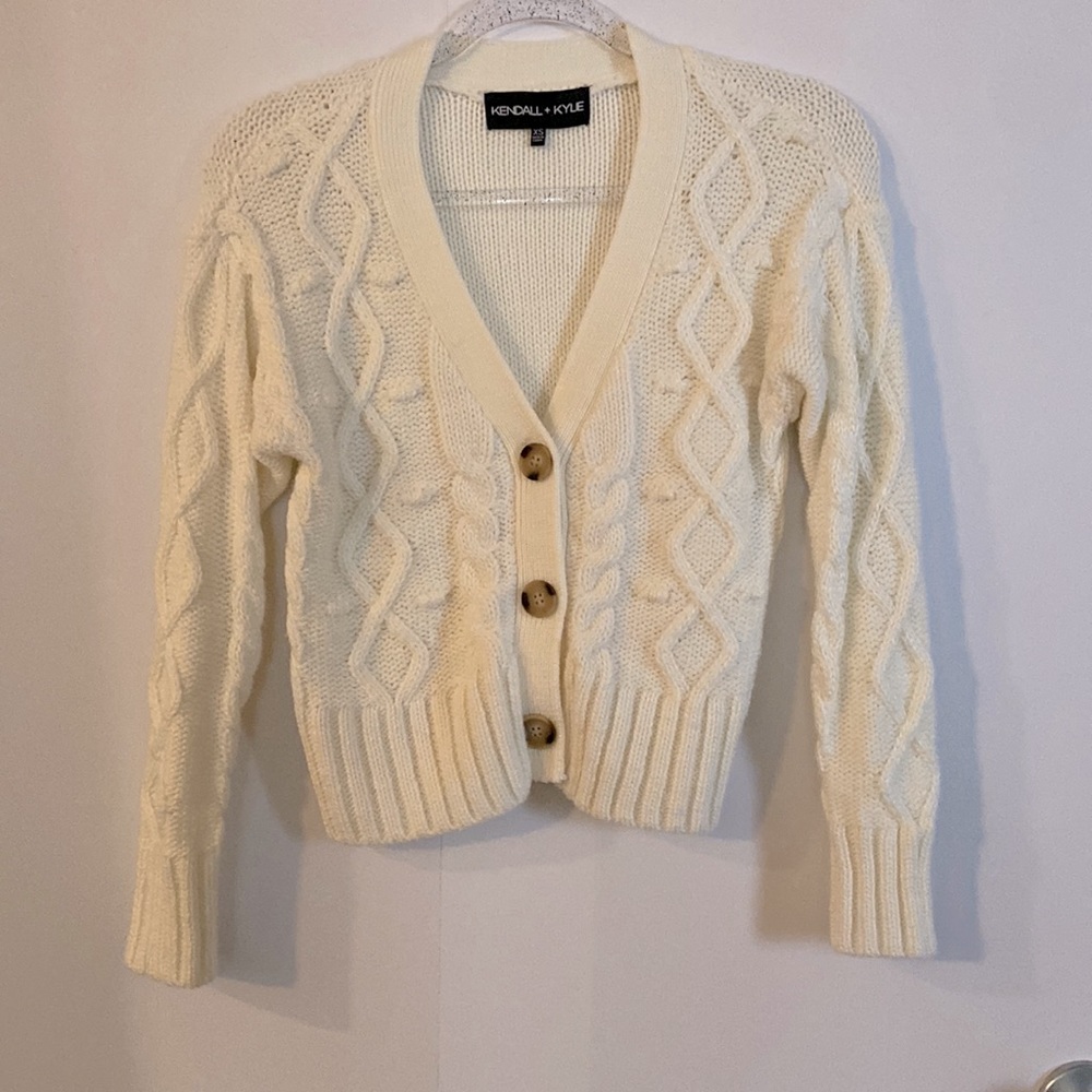 Cream cardigan